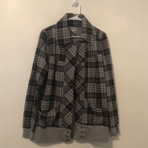 Self Esteem Lightweight Plaid Jacket